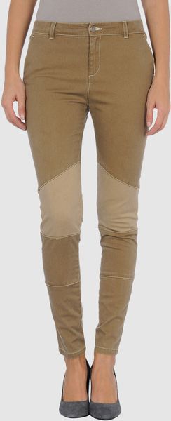 See By Chloé Denim Trousers in Blue (khaki) - Lyst
