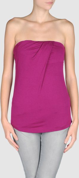 Velvet Tube Tops in Blue (mauve) - Lyst