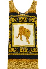 Versace Printed Silk Shift Dress