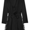 Agent Provocateur Ingrid Lace and Silkblend Robe in Black - Lyst