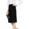 Christopher Kane Plain Liu Wen Woolcrepe Midi Skirt in Black - Lyst