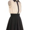 Modcloth Think Contrast Dress in Black (ivory) - Lyst