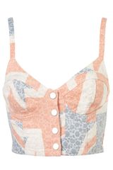 Moto Moto Floral Union Jack Bralet