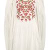 Temperley London Francisca Embroidered Chiffon Kaftan in White - Lyst