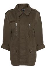 Topshop Khaki Army Jacket