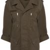 Topshop Khaki Army Jacket in Brown (khaki) - Lyst