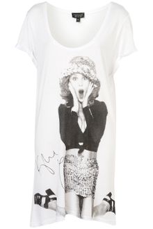 Topshop Kylie Oversized Night Tee - Lyst