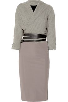 Victoria Beckham Cashmereblend and Stretchcrepe Dress - Lyst
