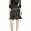 Vivienne Westwood Anglomania Plaid Pleated Wool Twill Skirt in Green - Lyst