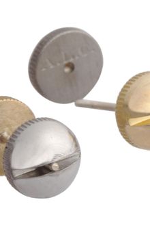 A.l.c. Jewelry Brass Silver Screw Stud Earrings - Lyst
