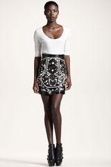 Balmain Lasercut Mini Skirt