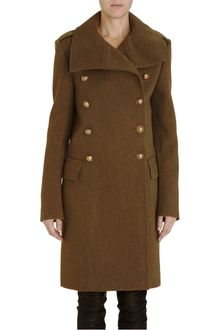 Balmain Military Coat - Lyst