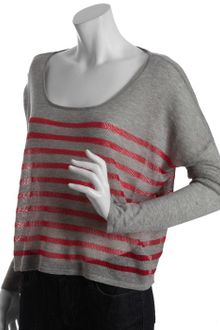 BCBGeneration Lollipop Striped Linen Blend Boxy Sweater - Lyst