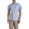Comme Des Garçons Stripe Short Sleeve Shirt in Blue for Men - Lyst