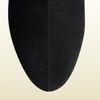 Gucci Courteney Shearling Trim Tall Platform Wedge Boot in Black - Lyst