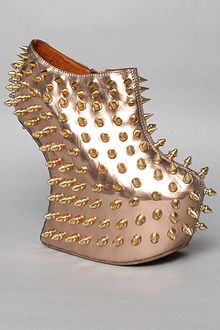 Jeffrey Campbell The Shadow Spike Bootie in Rose Gold Exclusive - Lyst