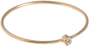 Jennifer Meyer Gold Diamond Thin Ring - Lyst