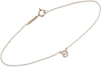 Jennifer Meyer Yellow Gold Diamond Lowercase E Bracelet - Lyst