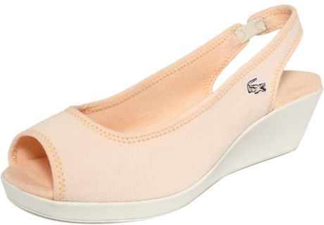 lacoste wedge sneakers