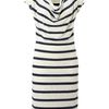 Linea Weekend Striped Cowl Neck Dress in Blue (navy) - Lyst