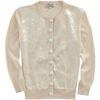 L'wren Scott Sequin Button Classic Cardigan in Beige (cream) - Lyst