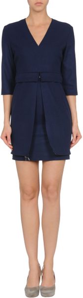 Mauro Gasperi Short Dress in Blue - Lyst