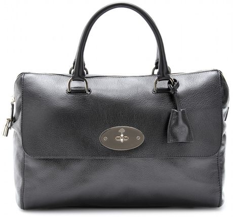 Mulberry Del Rey Leather Tote in Black - Lyst