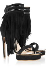 Nicholas Kirkwood Fringed Suede Sandals