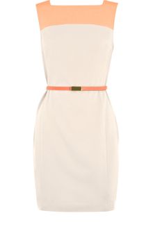 Oasis Drape Back Colour Block Dress - Lyst