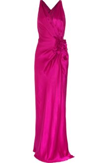 Temperley London Delilah Bowfront Silksatin Gown - Lyst