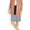 The Row Nesjen Leather Coat in Pink (coral) - Lyst