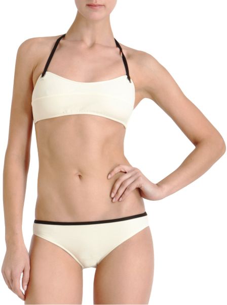 Tomas Maier Ellis Bikini in Beige (black) - Lyst