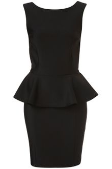 Topshop Peplum Scuba Pencil Dress - Lyst
