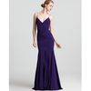 Zac Posen Gown Spaghetti Strap in Purple (violet) - Lyst