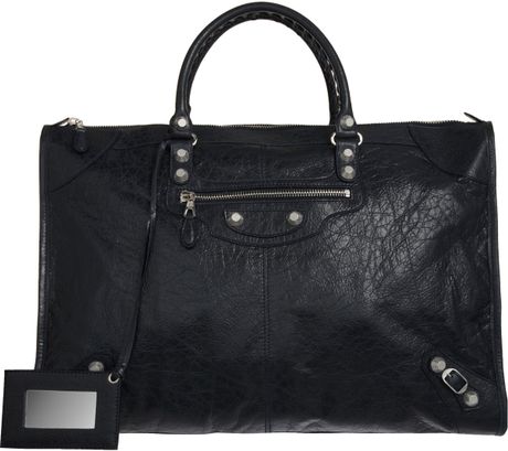 Balenciaga Arena Giant 12 Nickel Weekender in Black (nickel) - Lyst