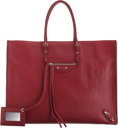 Balenciaga Papier A4 in Red (silver) - Lyst
