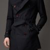 Burberry Midlength Cotton Gabardine Trench Coat in Blue for Men (navy) - Lyst