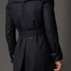 Burberry Midlength Cotton Gabardine Trench Coat in Blue for Men (navy) - Lyst