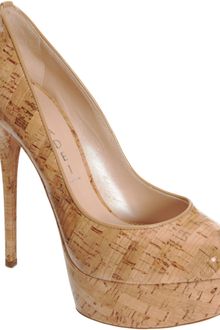 Casadei Peep Toe Pump - Lyst