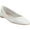 Jil Sander Perforated Ballet Flat in White - Lyst