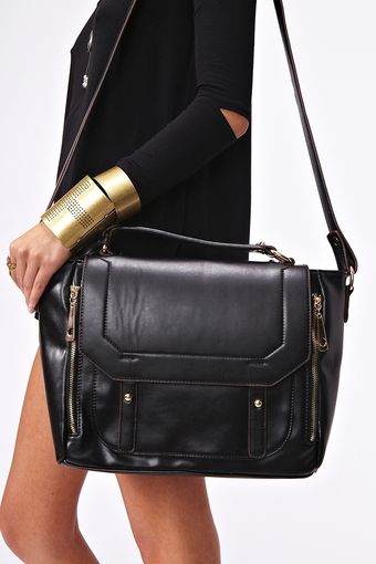 Nasty Gal Blair Messenger Bag Black - Lyst