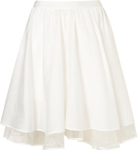 Plain White Skirt 17