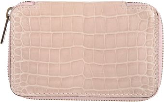 Valextra Alligator Zip Around Case - Lyst