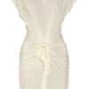 3.1 Phillip Lim Knotfront Silk and Cottonblend Dress in White - Lyst