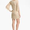 Alice + Olivia Silk Tunic Dress in Beige (nude) - Lyst