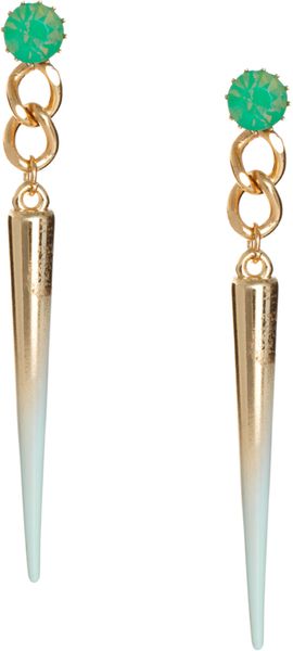 Asos Spike Drop Earrings - Lyst