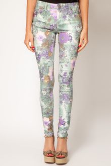 Asos Skinny Jeans in Floral Gerbera Print 4 - Lyst