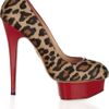 Charlotte Olympia Polly Calf Hair and Patentleather Pumps in Animal (leopard) - Lyst