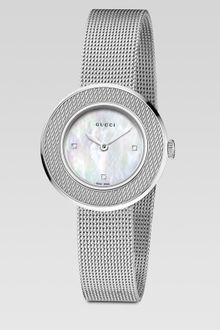 Gucci Diamond Accented Stainless Steel Watch - Lyst