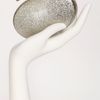 Jimmy Choo Calista Glitter Clutch in Gold (champagne) - Lyst